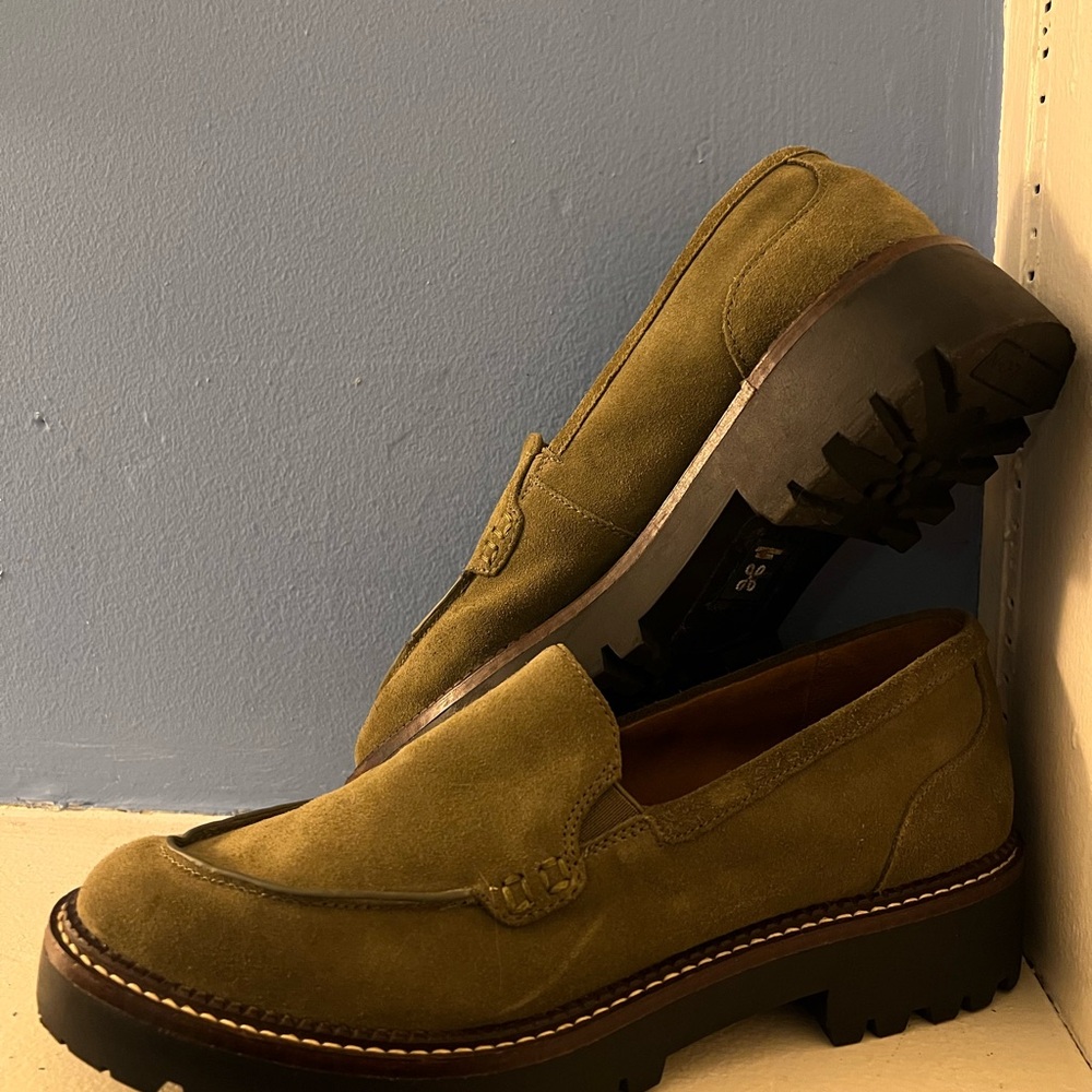 Caslon Olive Green Loafers - Picture 2 of 6